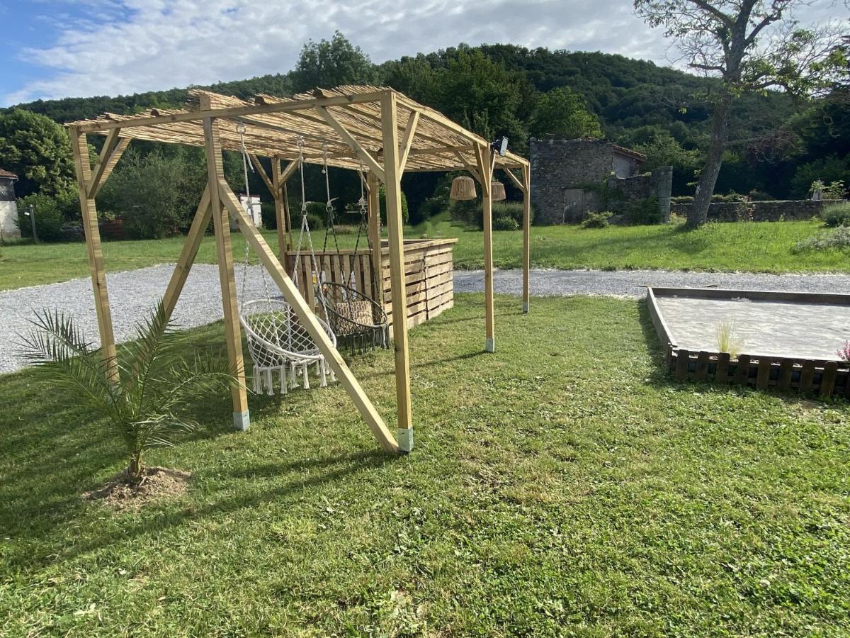 Villa Jacuzzi, Terrain De Petanque Et Aire De Jeux Vue Sur Les Pyrenees Seilhan Exterior photo