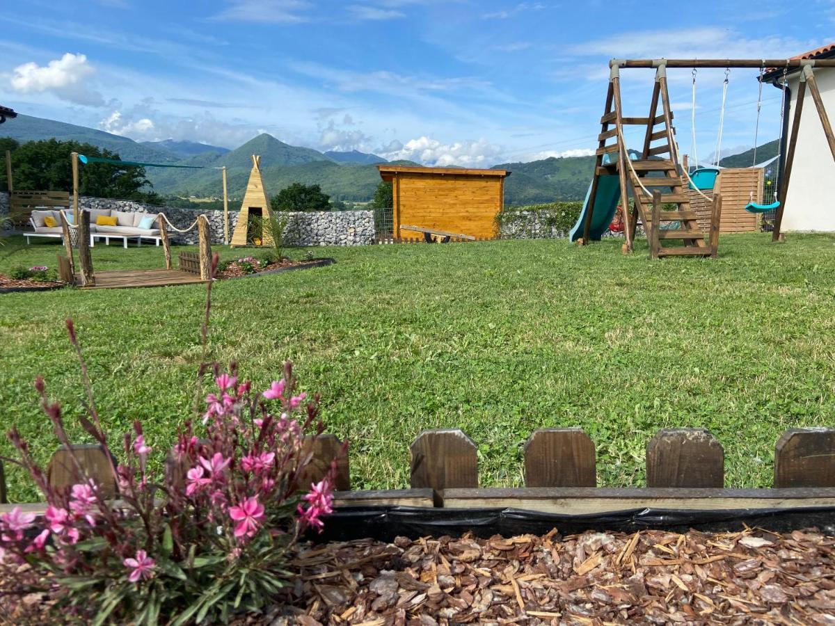 Villa Jacuzzi, Terrain De Petanque Et Aire De Jeux Vue Sur Les Pyrenees Seilhan Exterior photo